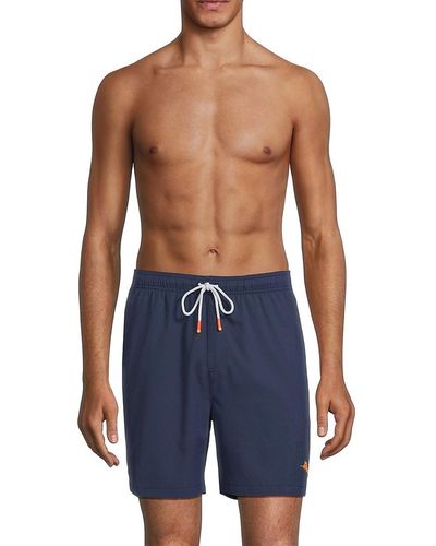 Tommy Bahama 'Naples Regular Fit Drawstring Swim Shorts - Blue