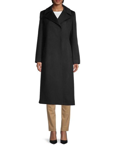 Sofiacashmere Wool & Cashmere Coat - Black