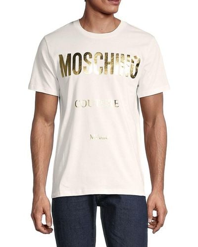 Moschino ! Logo Cotton T-shirt - White
