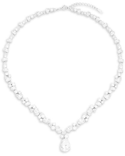 Macy's Cubic Zirconia Pave Star Pendant Necklace in White | Lyst