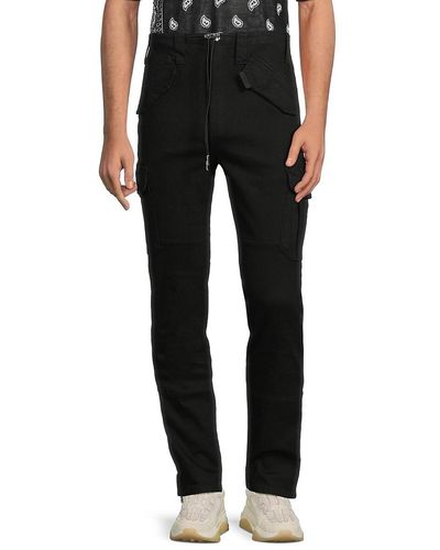 RTA Military Cargo Trousers - Black