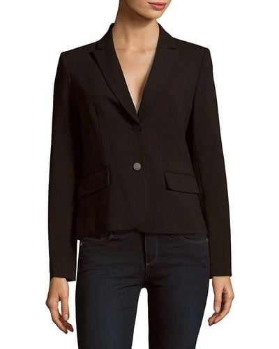 Calvin Klein Women's Double Button Blazer - Black - Size 2