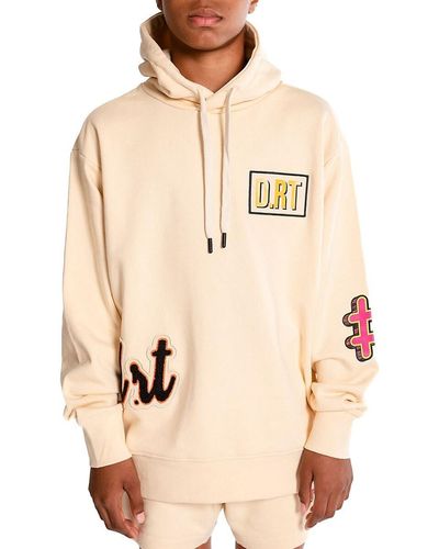 D.RT Hashtag Logo Graphic Hoodie - Natural