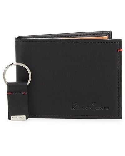 Robert Graham 2-piece Keychain & Wallet Set - Brown