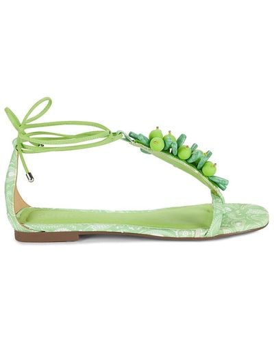 SCHUTZ SHOES Sasha Embellished Sandals - Green