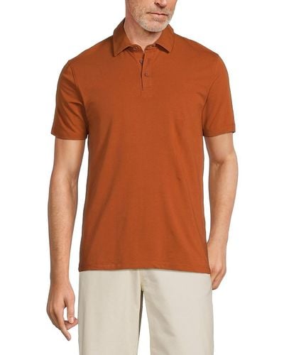 Kenneth Cole 'Short Sleeve Polo - Brown