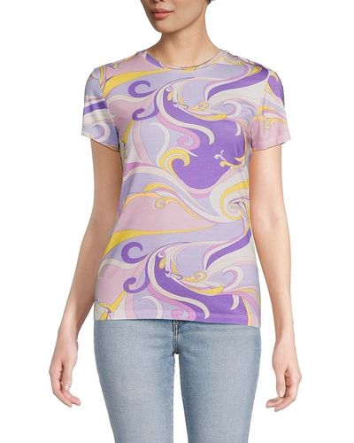 L'Agence Ressi Abstract Tee - Purple