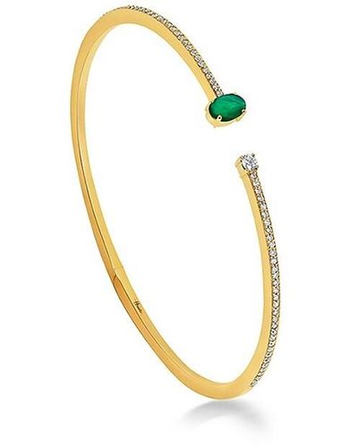 Hueb Spectrum 18k Yellow Gold, Emerald & Diamond Bracelet - Metallic