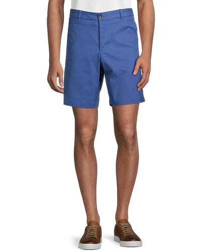 Ben Sherman Solid-hued Chino Shorts - Blue