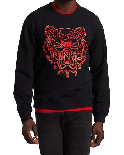 KENZO Tiger Graphic Crewneck Sweatshirt - Black