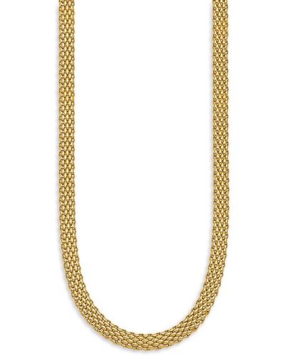 Saks Fifth Avenue 14k Yellow Gold Omega 18" Chain Necklace - Metallic
