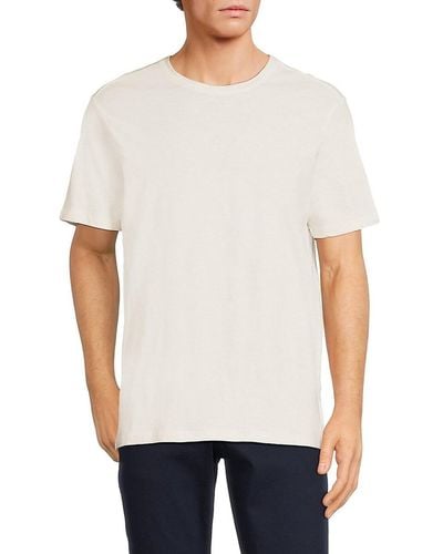 Saks Fifth Avenue Solid Tee - White