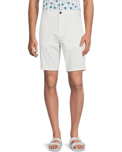 HUGO David Slim Fit Shorts - White