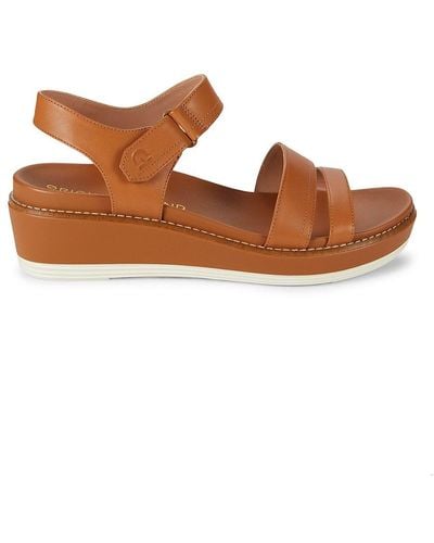 Cole Haan Og Peyton Faux Leather Sandals - Brown