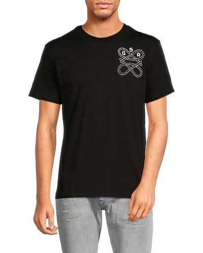 G-Star RAW 'Rope Knot Graphic Tee - Black