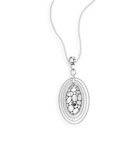 John Hardy Kali Zen Sterling Silver Pendant Necklace - White