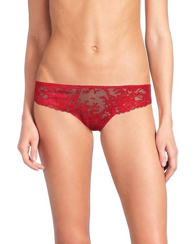 Journelle Chloe French Lace Bikini Panty - Red