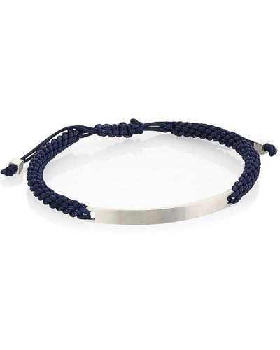 Saks Fifth Avenue Collection Macramé Id Bracelet - Blue