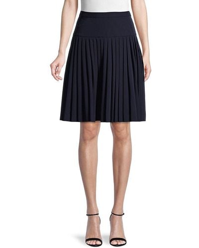 Tommy Hilfiger Accordion-pleated Skirt - Blue