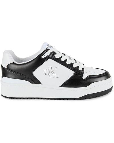 Calvin Klein Ashier Perforated Sneakers - White