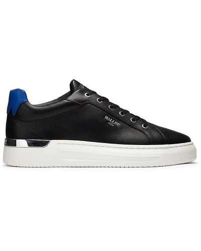Mallet Grftr Leather Sneakers - Black