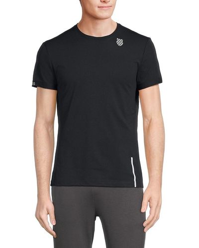 K-swiss Tech Pique Crewneck T Shirt - Black