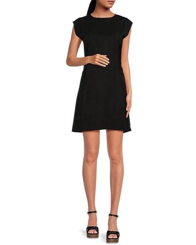 Rebecca Minkoff Ruched Solid Mini Dress - Black
