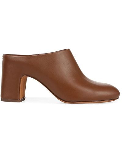 Vince Tala 70mm Leather Mules - Brown