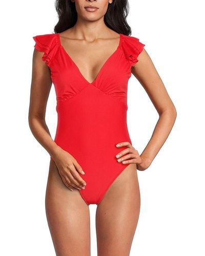 Hutch Cala Cutout One Piece Swimsuit - Red