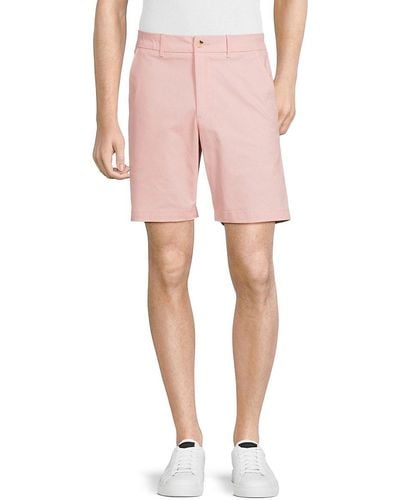 Ben Sherman Flat Front Chino Shorts - Pink