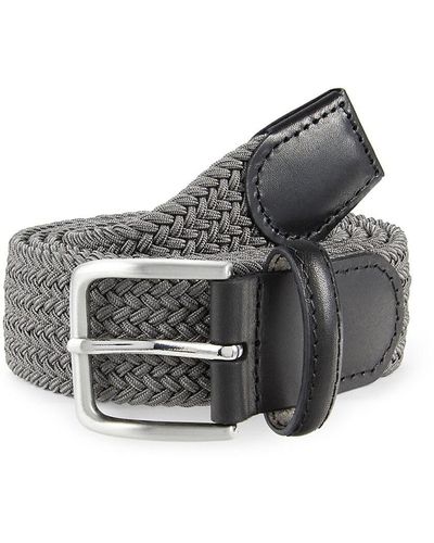 Saks Fifth Avenue Saks Fifth Avenue Braided Belt - Gray