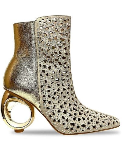 Lady Couture Breeze Studded Ankle Boots - Natural