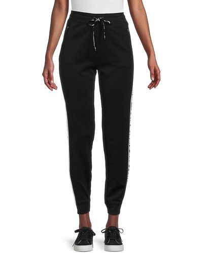 Karl Lagerfeld Side Logo Stripe sweatpants - Black