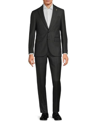 Ted Baker Jay Solid Wool Suit - Black