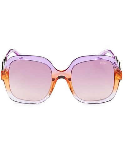 Emilio Pucci 54Mm Square Sunglasses - Pink