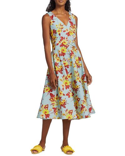 Sara Roka Teagan Floral Cotton Dress - Multicolour