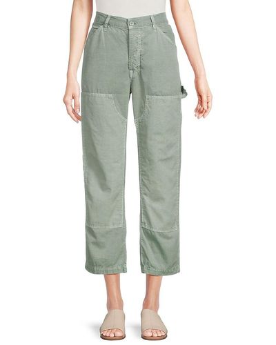 NSF Hodges Cropped Carpenter Trousers - Green