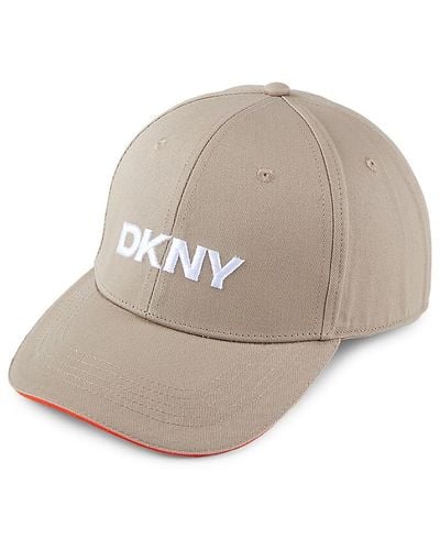 DKNY Embroidered Logo Baseball Cap - Natural