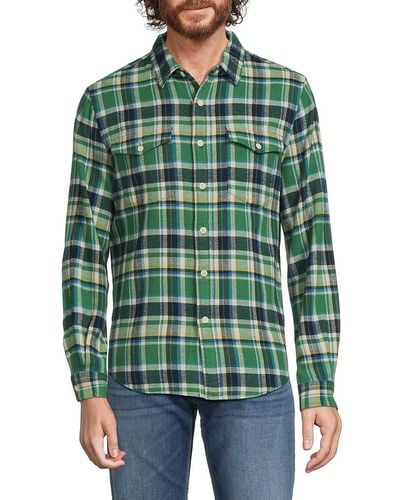 Alex Mill Frontier Plaid Flannel Shirt - Green