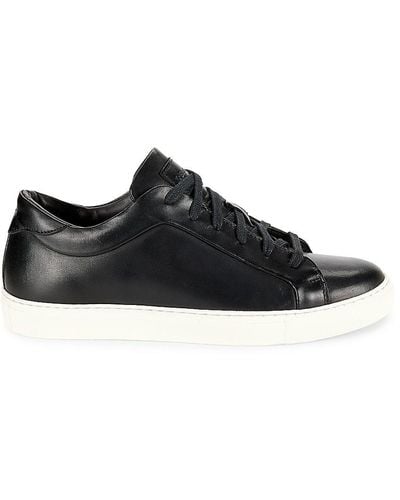 To Boot New York Pullman Low Top Leather Trainers - Black