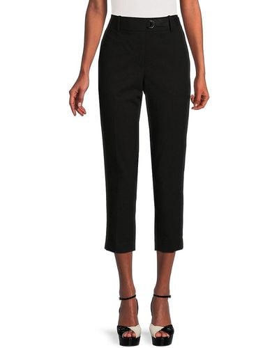 DKNY Cropped Trousers - Black