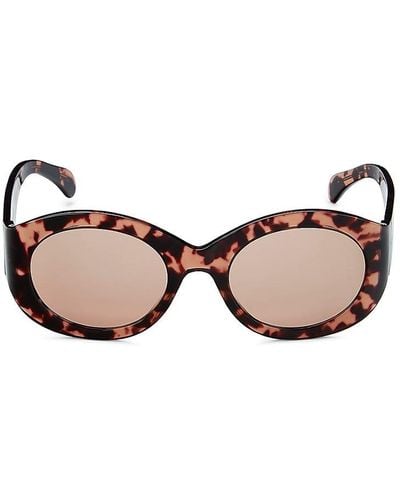 Alaïa 53mm Round Sunglasses - Pink