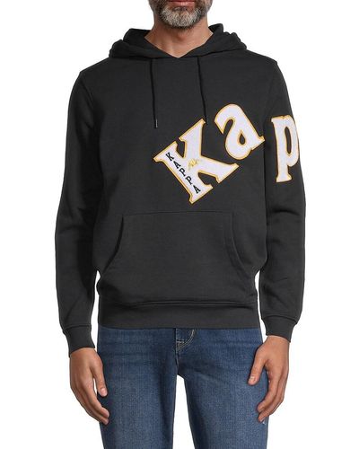 Black and sales gold kappa hoodie