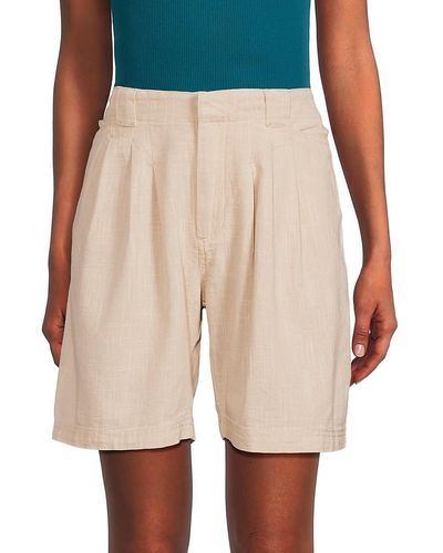 Free People Say So Trouser Shorts - Natural