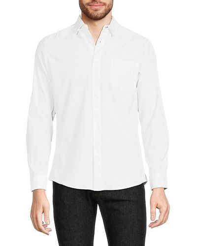 Report Collection Solid Shirt - White