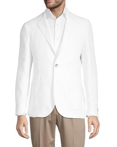 Lubiam Solid-hued Sportcoat - White
