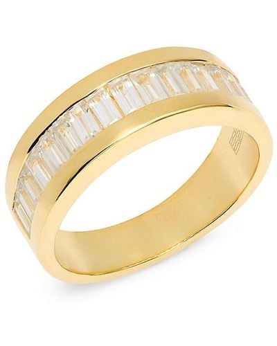 Effy 14K Goldplated Sterling & Zircon Ring - Metallic