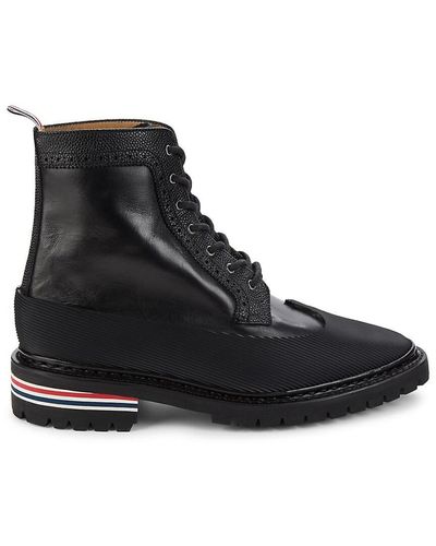 Thom Browne Oxford Duck Boots - Black