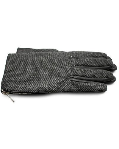 Portolano Zipper Short Gloves - Black