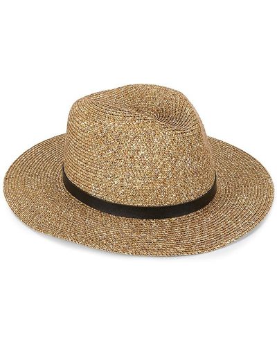 La Fiorentina Buckle Strap Straw Sun Hat - Natural
